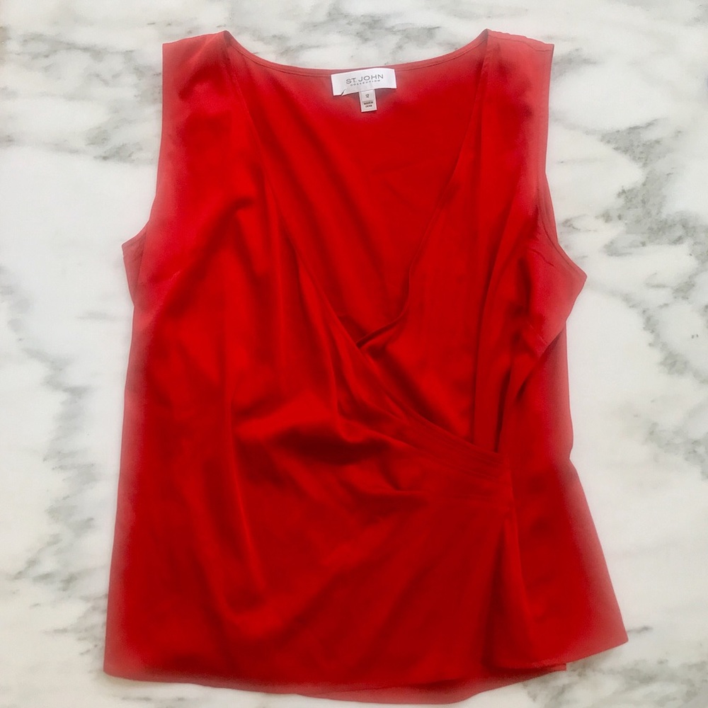 Liquid Satin St. John Collection Blouse